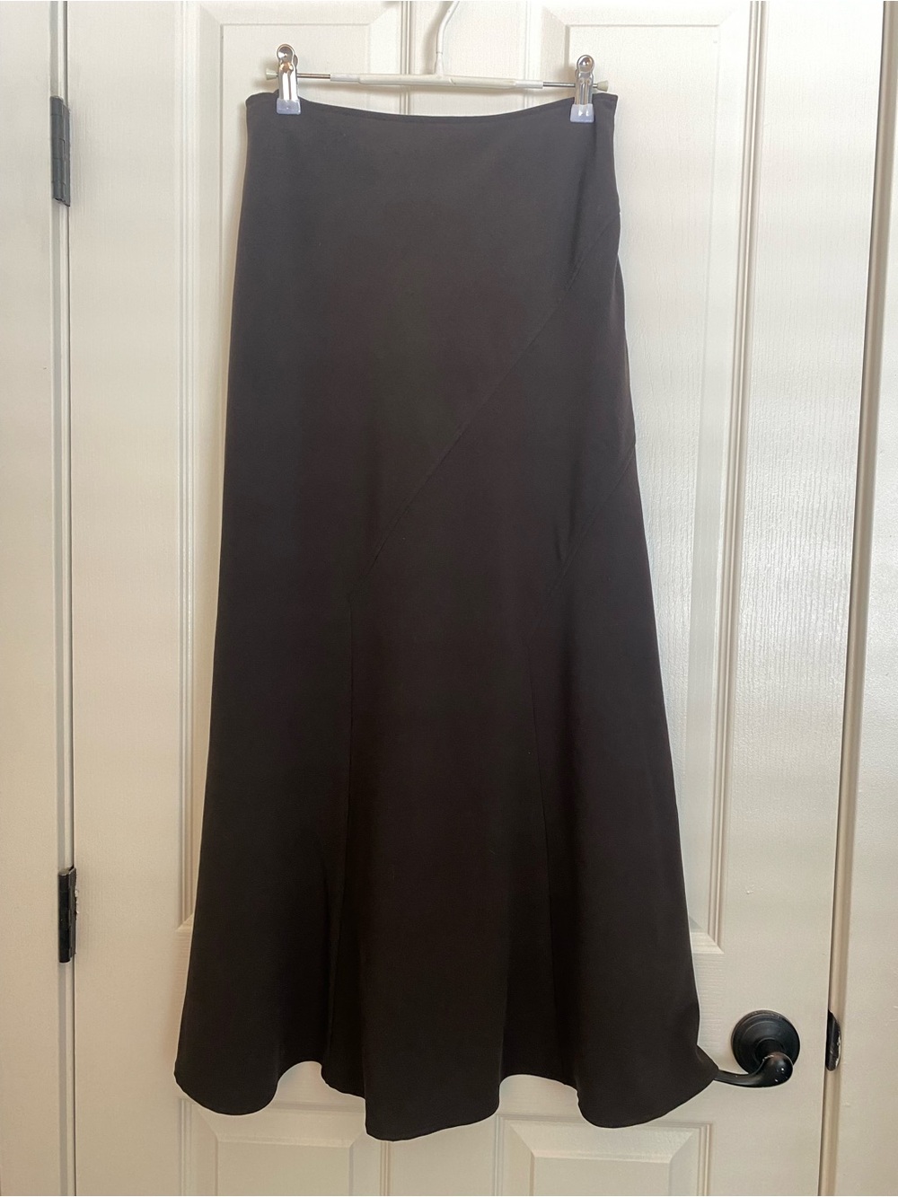 Focus 2000 Brown A-Line Maxi Skirt